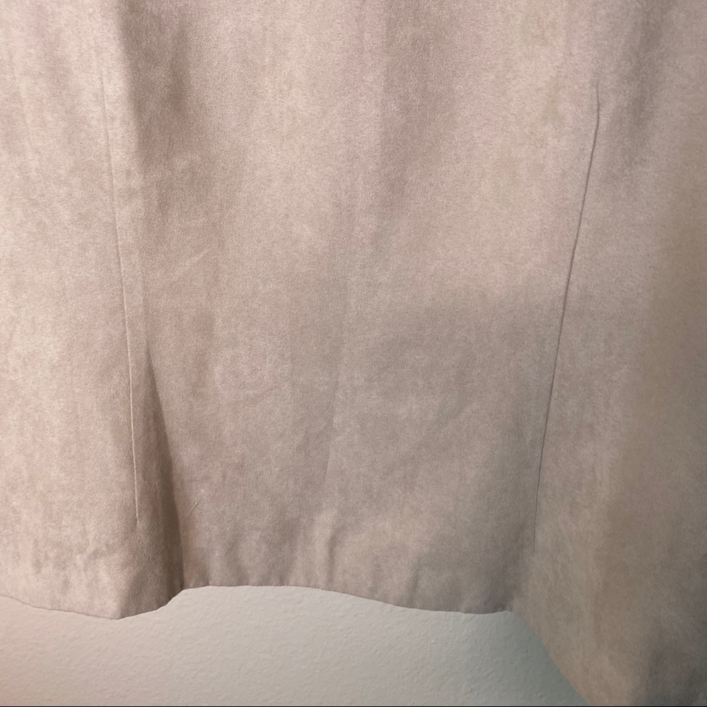 Dress Barn Beaded Tan Suede Jacket Large - Picture 9 of 11